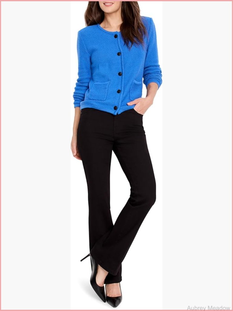 Textured Sweater Jacket Cardigan Button Front Long Sleeve Cotton Blend